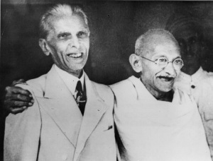 Gandhi and Jinnah in happier days